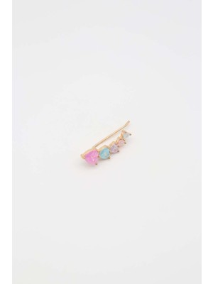 Normadia Renkli Kalpli Çelik Earcuff, Şıklığa Zarafet Katıyor