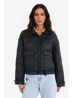 DeFacto Su Geçirmez Regular Fit Fermuarlı Kapitoneli Mont E8674AX25AU