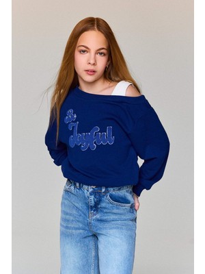 DeFacto Carmen Yaka Sweatshirt Kız Çocuk G6827A826SP