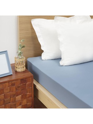 Hepta Collection Home Indigo Penye Tek Kişilik Fitted Çarşaf