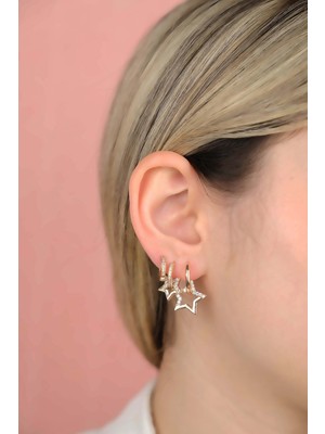 Normadia Renk Atmaz, Garanti, Faturalı, Çelik, Şık Küpe