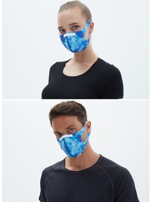 Blackspade Black Spade Sentetik Örme Kumaş Yıkanabilir Unisex Maske 90021 - Mermer Desen
