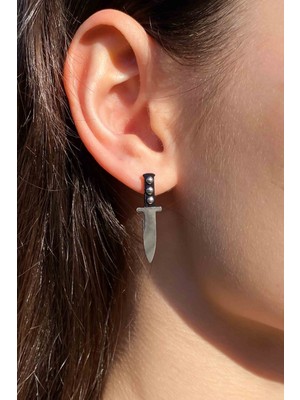 Normadia Gümüş Çift Küpe, Erkek ve Kadın Için Şık ve Zarif Tasarım