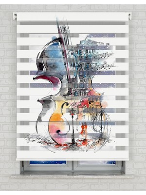 BRIGHTCOVER Renkli Kemal Baskılı Zebra Perde - Gece Gündüz Kullanıma Uygundur - Genç Odası Perdesi | Kokusuz Mürekkeple Basılmış  Zebra Perdeler ile Sende Tarzını Yansıt! | 1 Dakikada Pratik Montaj