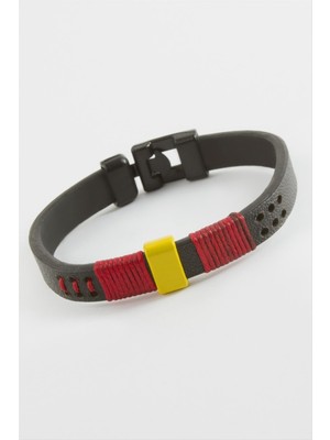 Nacario Taraftar Kaliteli Suni Deri Bileklik