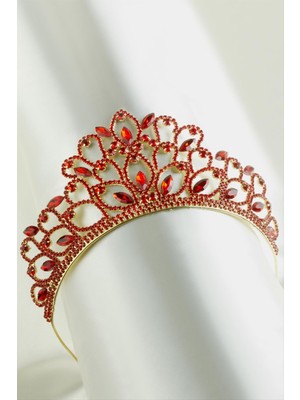 Nacario Lüks Taşlı Gelin Tacı