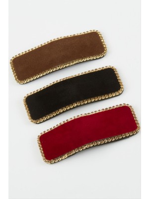 Nacario Dikdörtgen Taşlı Çıtçıt Toka 1 Adet