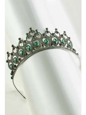 Nacario Lüks Taşlı Gelin Tacı