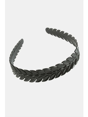 Nacario Yaprak Şekilli Siyah Renkli Taç