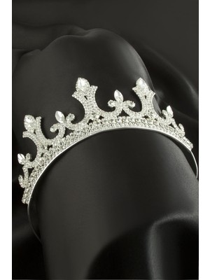 Nacario Lüks Taşlı Gelin Tacı