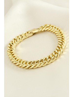 Nacario Xuping Düz Zincir Lüks Çelik Bileklik