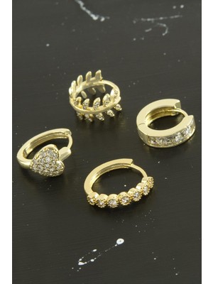 Nacario Tragus Zirkon Taşlı Halka Piercing 1 Adet