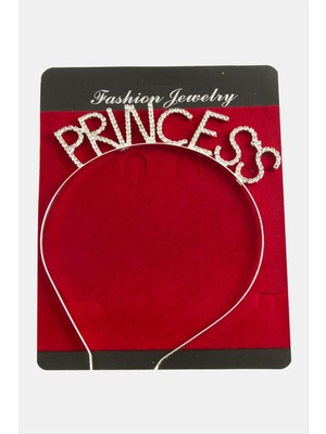 Nacario Princess Yazılı Taşlı Taç