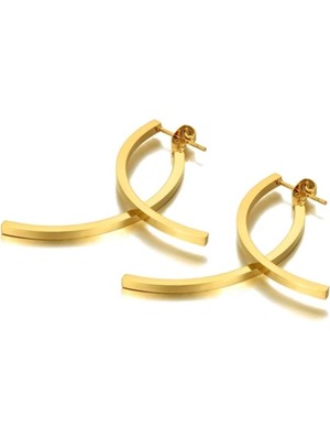 Normadia Şık Çelik Kaplama Küpe, Zarif ve Kalıcı Takı Tasarımı