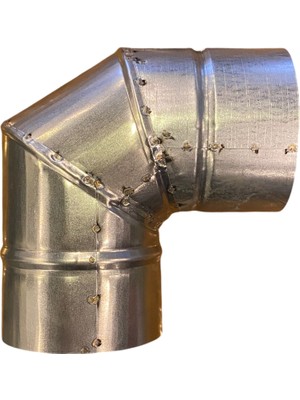Pelet Soba Için 90 DERECE Boru Dirseği