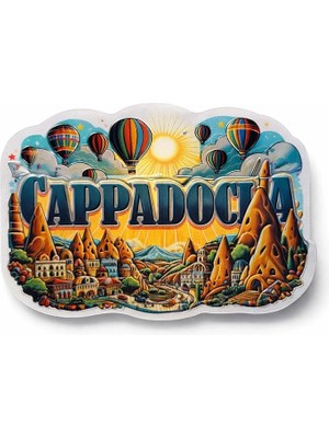 Sb Shopping Kapadokya Temalı Silikon Buzdolabı Magneti Model 1