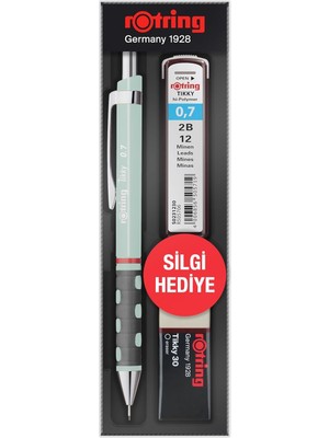 Delixa Rotring Min Silgi 3'lü Okul Seti- 0.7 Opal Mavi