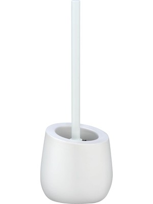 Delixa Badi Tuvalet Fırçası Beyaz Seramik Silikon Kıllı ve Jant Temizleyicili Tuvalet Fırçası Beyaz