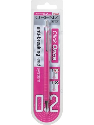 Delixa Pentel Orenz Uç Korumalı Teknik Çizim ve Yazı Için Mekanik Kurşun Kalem, 0.2 Mm, Pembe