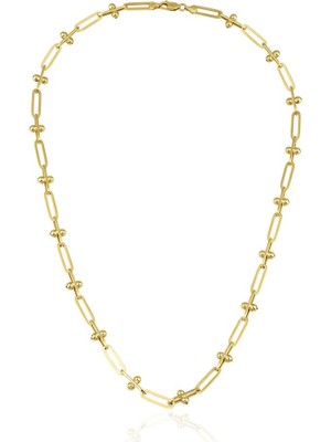 Harem Altın Toplu Ataş Zincir Kolye ZKU134