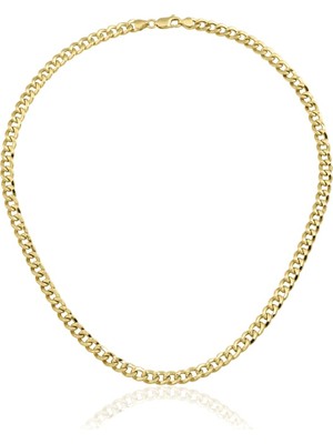 Harem Altın Gurmet Yassı Zincir Kolye ZKU057