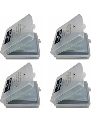 Delixa Faber-Castell Faber Castell Gri Hamur Silgi Plastik Kutulu Çizim Silgisi 4 Adet