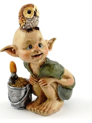 Delixa Top Collection Minyatür Peri ve Teraryum Bahçesi Peri Bahçecilik Heykeli, Kürek ve Kova, Küçük