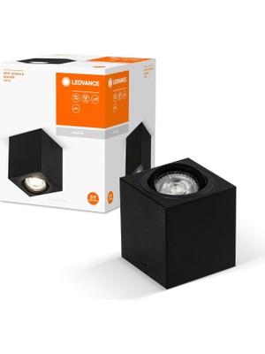 Delixa Ledvance LED Sıva Üstü Kare Spot Siyah