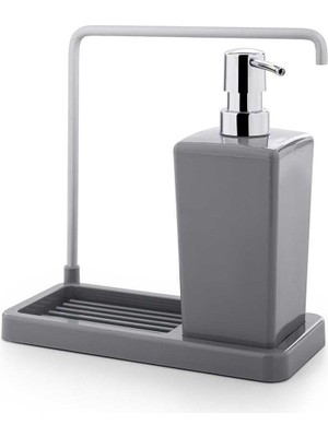 Delixa Mutfak Sıvı Sabunluk, 420 Ml, 21 x 10 x 20 Cm, Gri