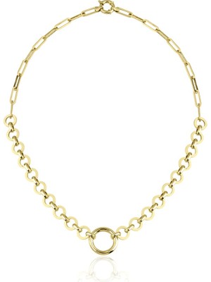 Harem Altın Halkalı Ataş Kolye ZKU100