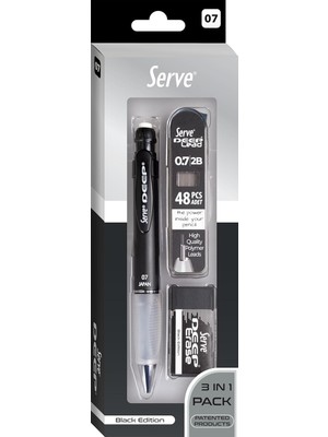 Delixa Serve Deep Klm & Sılgı & Mın 0,7mm Sıyah