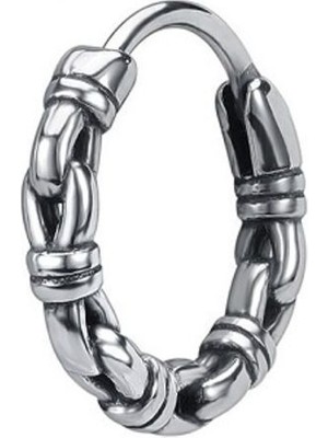 Normadia Paslanmaz Çelik Denizci Halat Düğümü Ince Halka Küpe