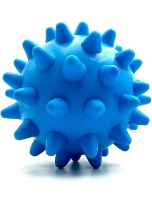 Delixa Tasma Market Mavi Zilli Diş Kaşıma Ödül Maması Konulabilen Köpek Topu Oyuncağı Mavi