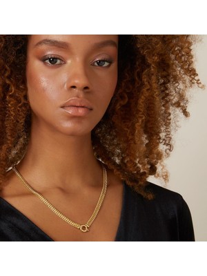 Harem Altın Çiftli Gurmet Zincir Kolye ZKU067