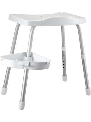 Delixa M-KV35-01 Apollo Duşlu Banyo Taburesi, Beyaz