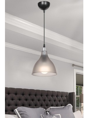 Delixa Ag Lightdesign Siyah Sarkıt Avize Yatak Odası Salon Mutfak Koridor Lamba 18 AGNM95