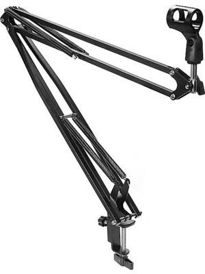 Delixa NB40 Stüdyo Masa Mikrofon Standı (50X50 Büyük Boy) Siyah