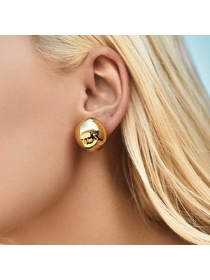 Normadia Altın Renk Çivi Model Top Küpe, Şık ve Zarif Takı Seçeneği