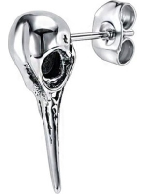 Normadia Gotik Viking Kurukafa 316L Çelik Küpe, Iskandinav Tasarımı