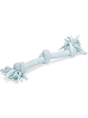 Delixa Yavru Köpek Oyuncağı, Çift Düğümlü Diş Ipi, Peluş, Mavi, 30X6X4,5CM