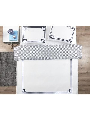 Delixa Madame Coco Alher Çift Kişilik Nevresim Takımı - Lacivert