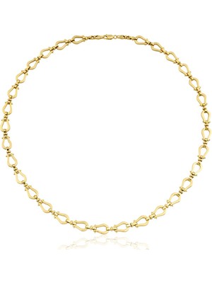 Harem Altın At Nalı Zincir Kolye ZKU087