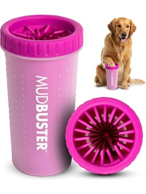 Delixa Dexas Mudbuster Taşınabilir Köpek Pençe Yıkayıcı/pençe Temizleyici, Büyük, Fuşya
