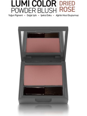 Alix Avien Yoğun Pigmentli Ultra Ince Ipeksi Dokulu Pudra Allık - Lumi Color Powder Blush 153 Dried Rose