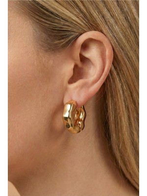 Normadia Şık Çelik Bold Küpe, Modern ve Zarif Takı Tasarımı