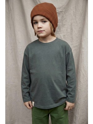 Mevsimlik Basic T-Shırt 2-10 Yaş Yeşil