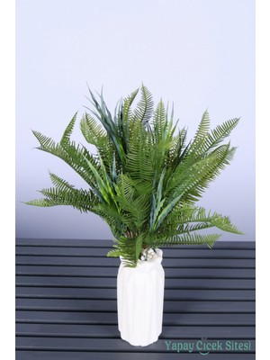 Yapay Çiçek Sitesi Beton Vazoda Yapay Sıkas Tanzimi