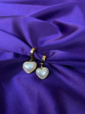 Normadia Parlak Sedef Kalpli Zarif Küpe, Şık ve Şeffaf Tasarım, Hafif ve Konforlu Aksesuar