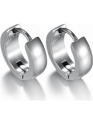 Normadia Geniş Çelik Çift Halka Erkek ve Unisex Takı, 6mm, Şık ve Modern Design