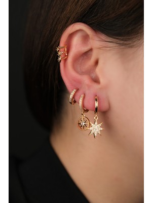 Normadia Parlak Çelik Küpe, Garantili ve Faturalı, Şık ve Dayanıklı Takı